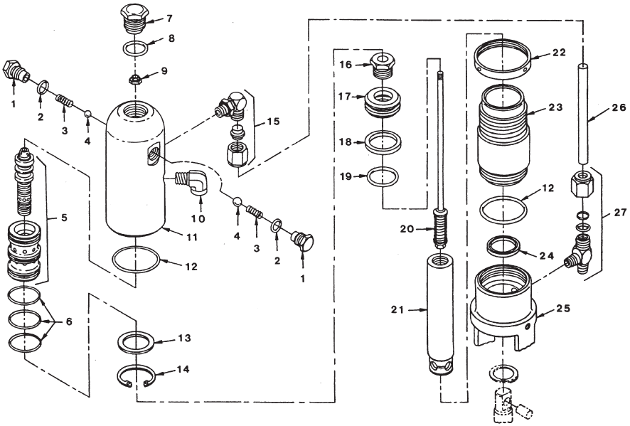 PowrTwin 4500 Hydraulic Motor Parts